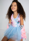 Lola + The Boys Tie dye Rainbow cupcake tutu dress