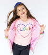 Lola + The Boys Top Light Bright Love Sweatshirt