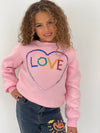 Lola + The Boys Top Light Bright Love Sweatshirt