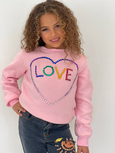 Lola + The Boys Top Light Bright Love Sweatshirt