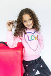 Lola + The Boys Top Light Bright Love Sweatshirt