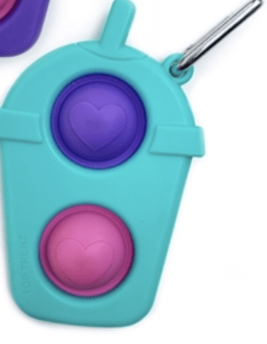 Top Trenz Toy Blue Smoothie Fidget Keychains