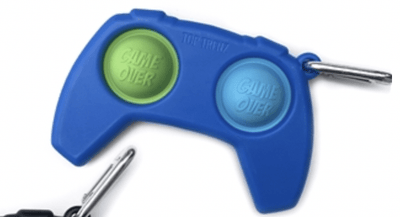 Top Trenz Toy Blue Game Controller Fidget Keychains