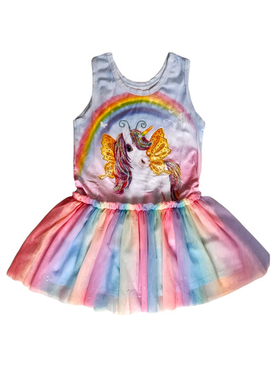 Lola + The Boys Unicorn Dreamland Crystal Dress