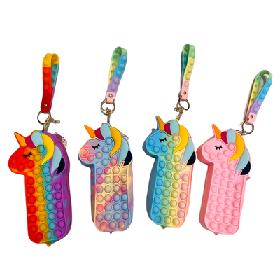 Lola + The Boys Unicorn Pop-It Pencil Case