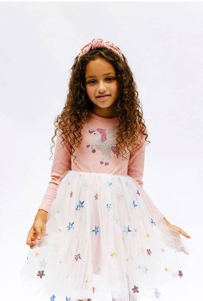 Lola + The Boys Unicorn & Stars Tutu Dress