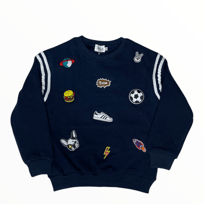 Lola + The Boys Varsity Patch Jogger Set Navy