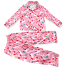 Lola + The Boys Women's Unicorn Holiday Silk Lounge Set